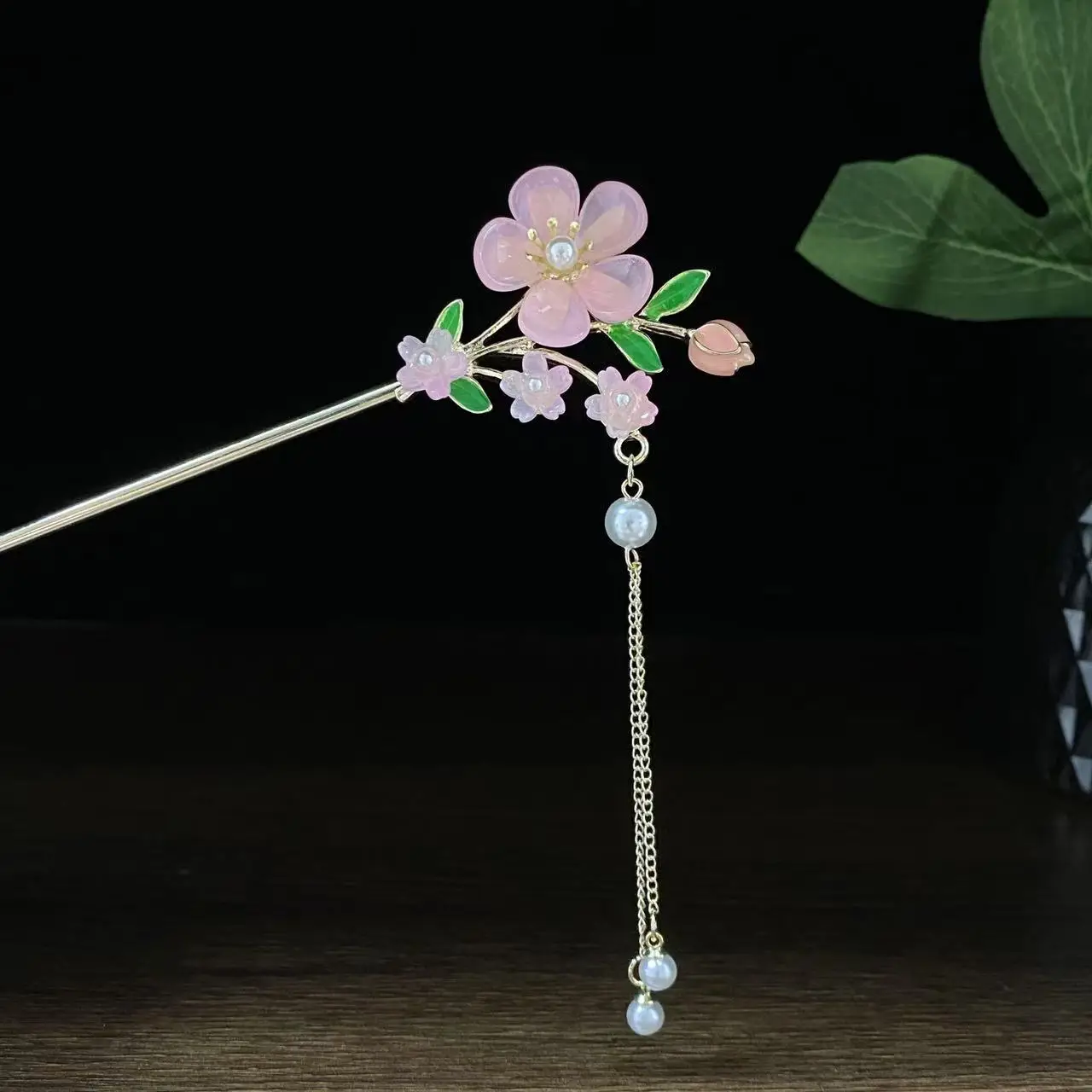 Antique Star Hanfu Hairpin with Pearl Drop - Image 123