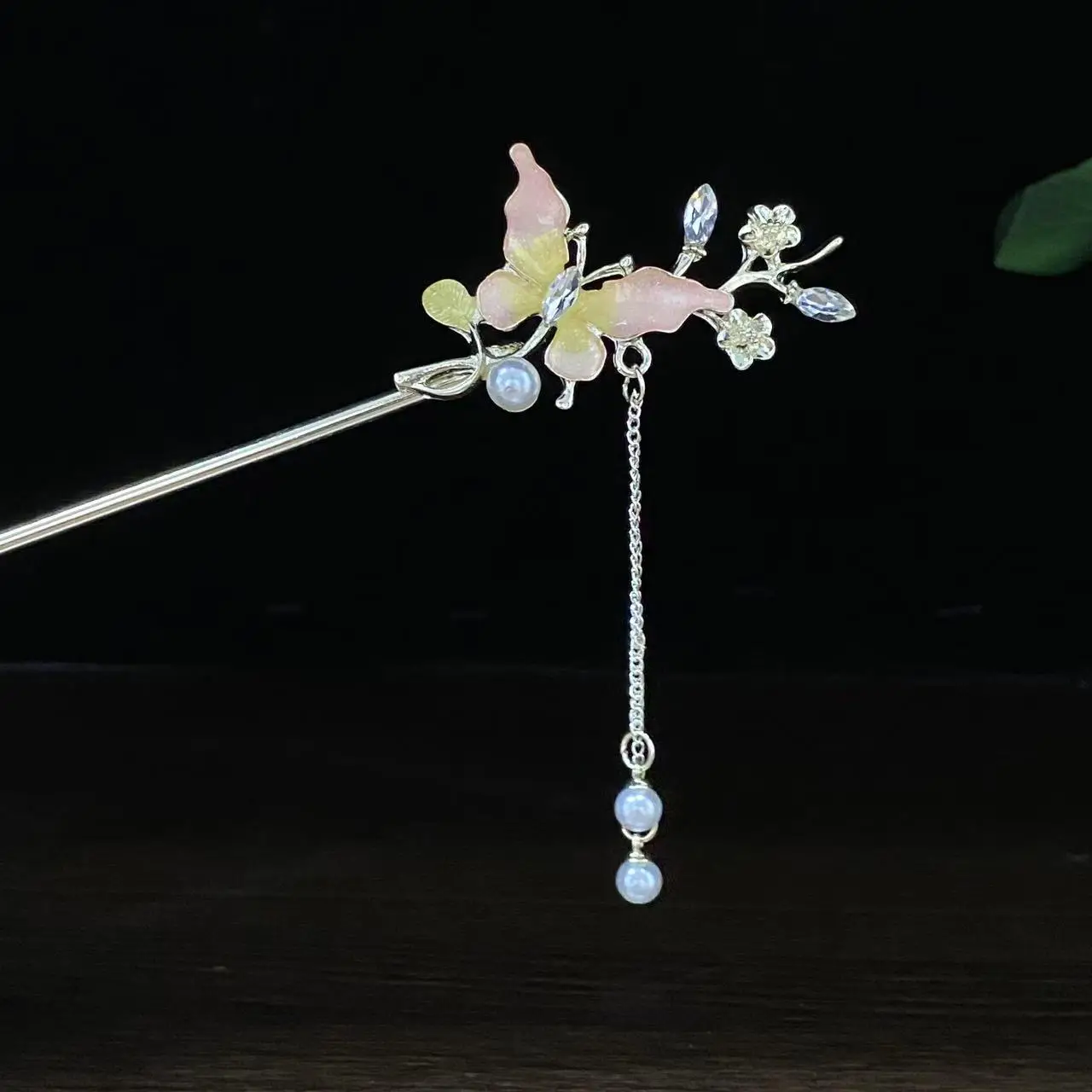 Antique Star Hanfu Hairpin with Pearl Drop - Image 134