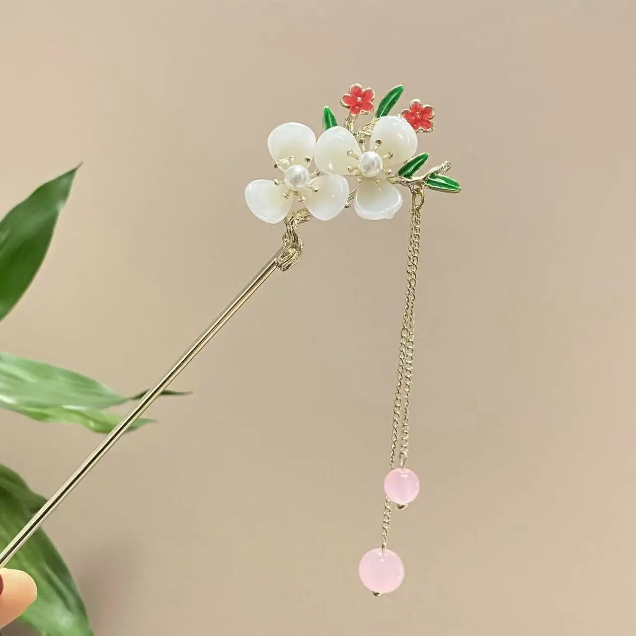 Antique Star Hanfu Hairpin with Pearl Drop - Image 149