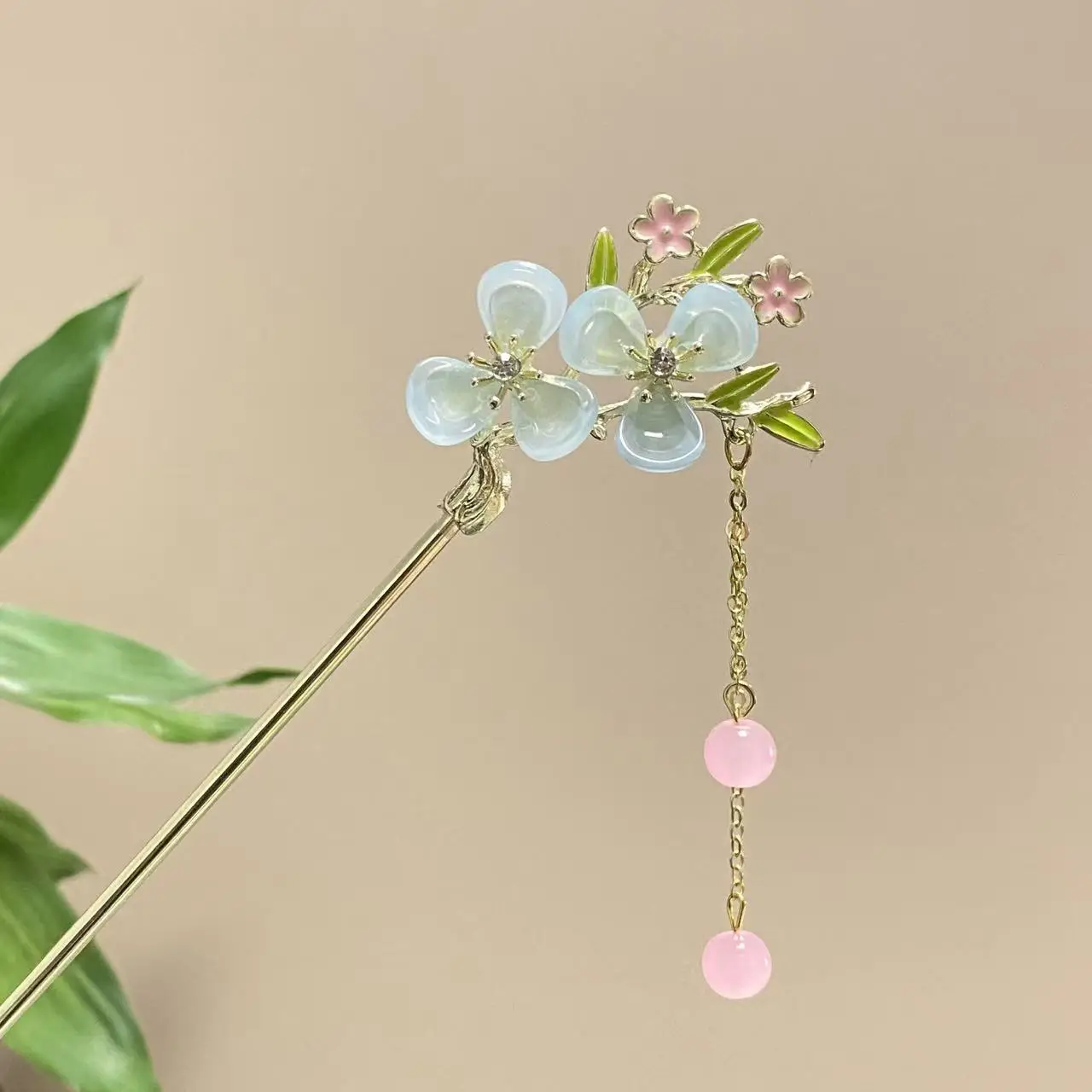 Antique Star Hanfu Hairpin with Pearl Drop - Image 150