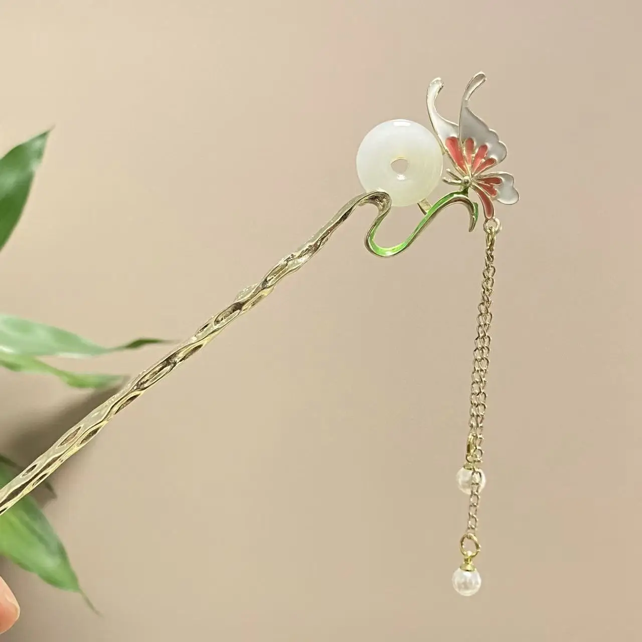Antique Star Hanfu Hairpin with Pearl Drop - Image 152