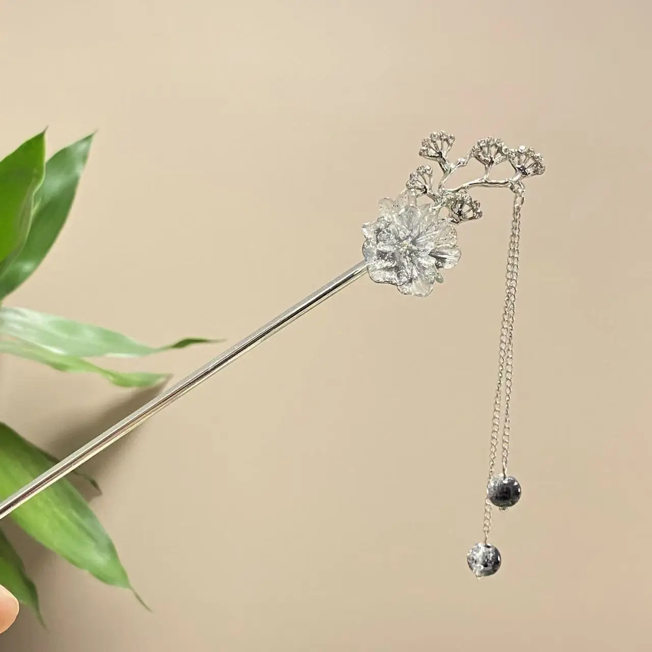 Antique Star Hanfu Hairpin with Pearl Drop - Image 153