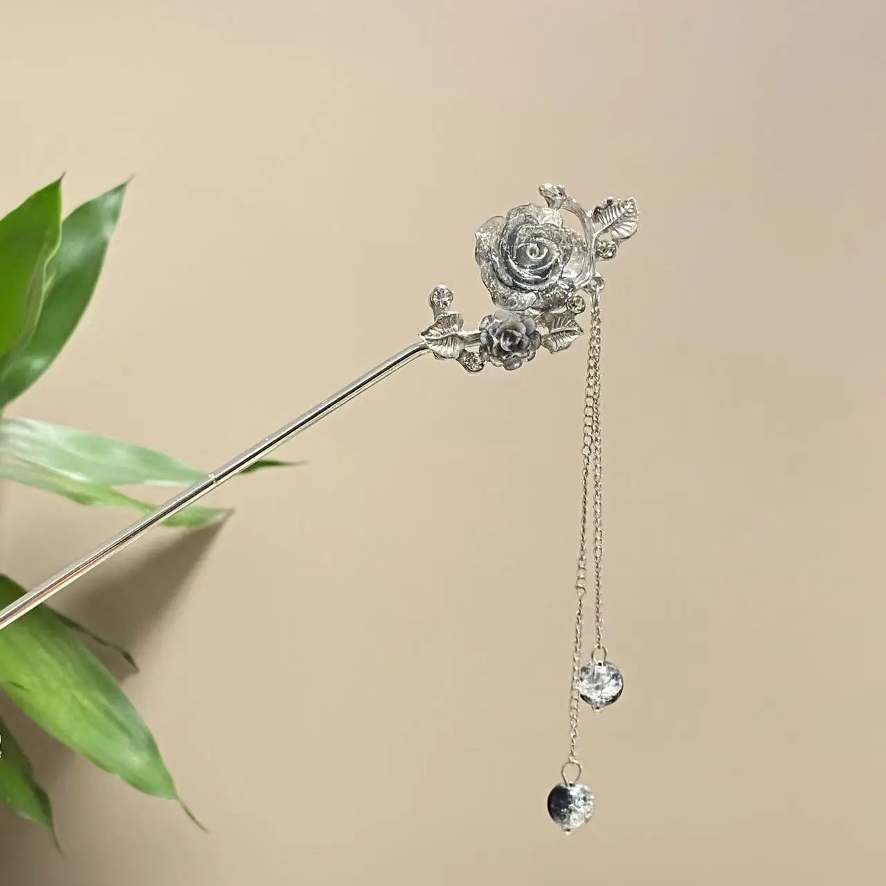 Antique Star Hanfu Hairpin with Pearl Drop - Image 155