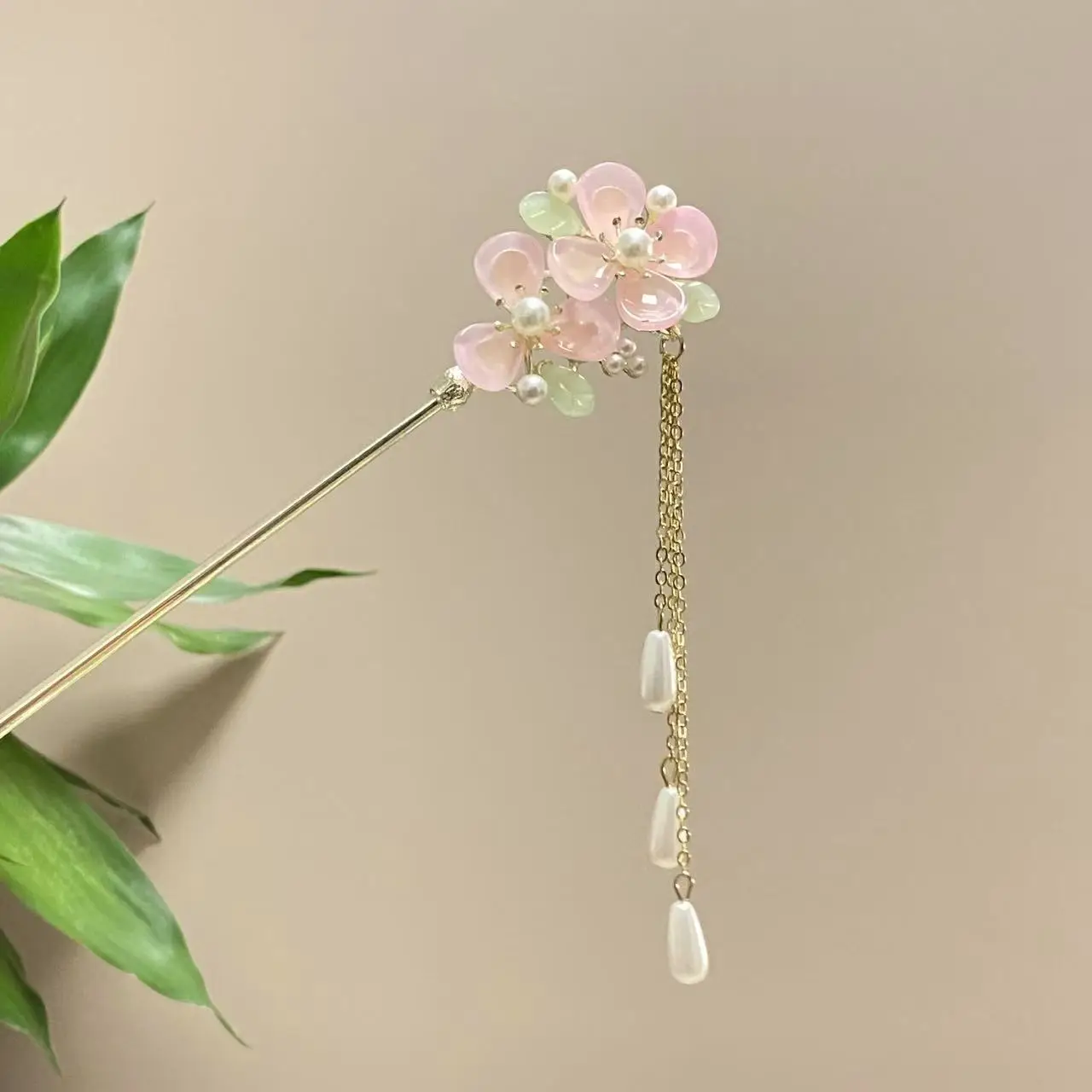 Antique Star Hanfu Hairpin with Pearl Drop - Image 159