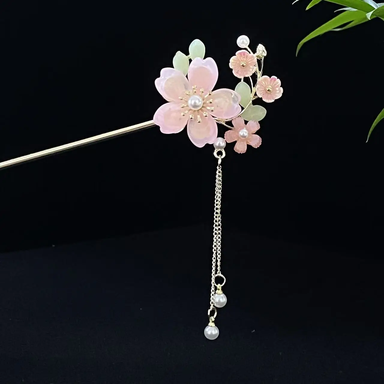 Antique Star Hanfu Hairpin with Pearl Drop - Image 168