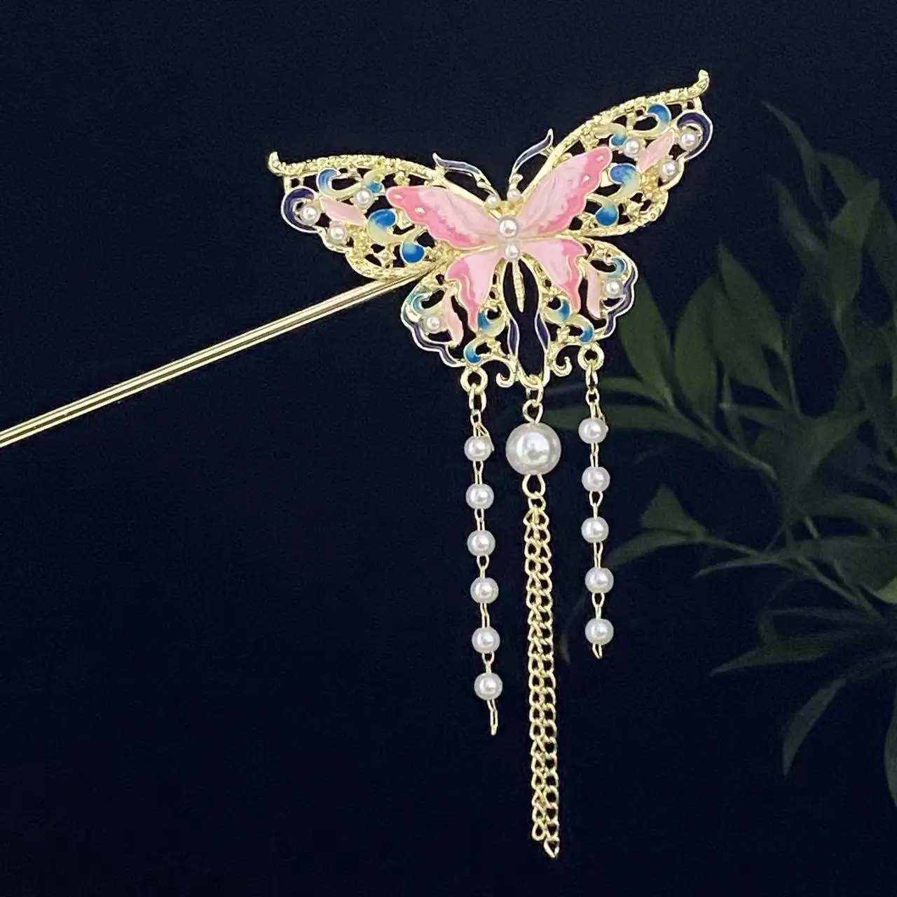 Antique Star Hanfu Hairpin with Pearl Drop - Image 169