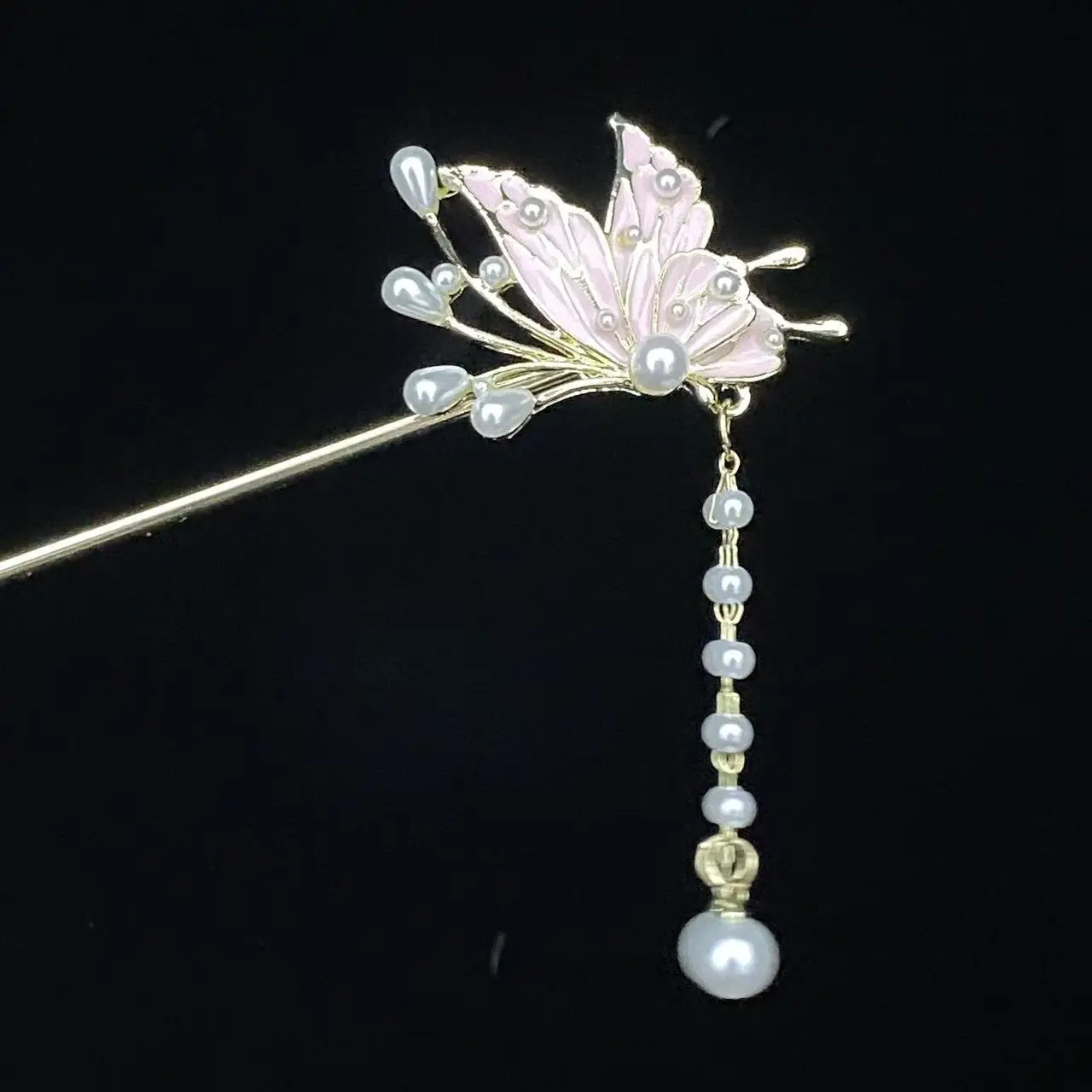 Antique Star Hanfu Hairpin with Pearl Drop - Image 182