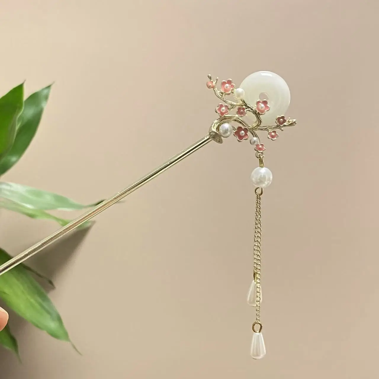 Antique Star Hanfu Hairpin with Pearl Drop — feature 16