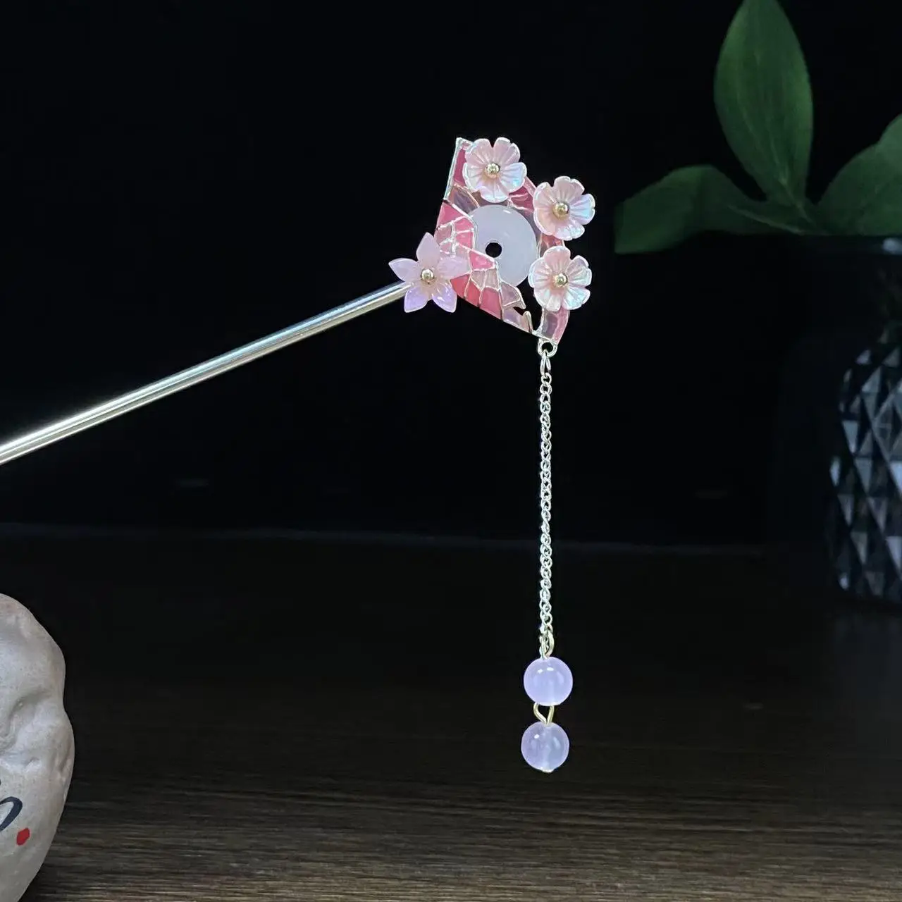 Antique Star Hanfu Hairpin with Pearl Drop - Image 50