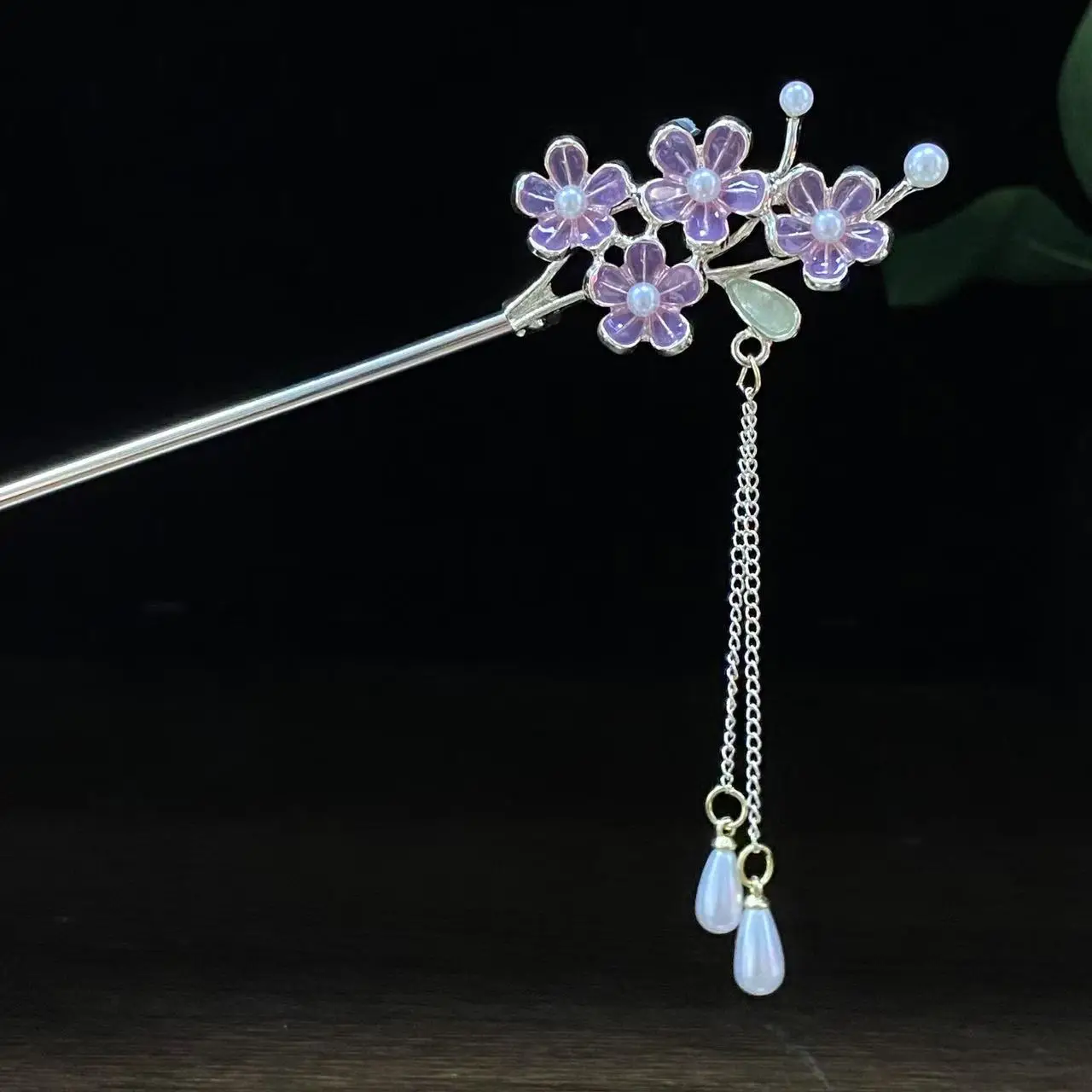 Antique Star Hanfu Hairpin with Pearl Drop - Image 57