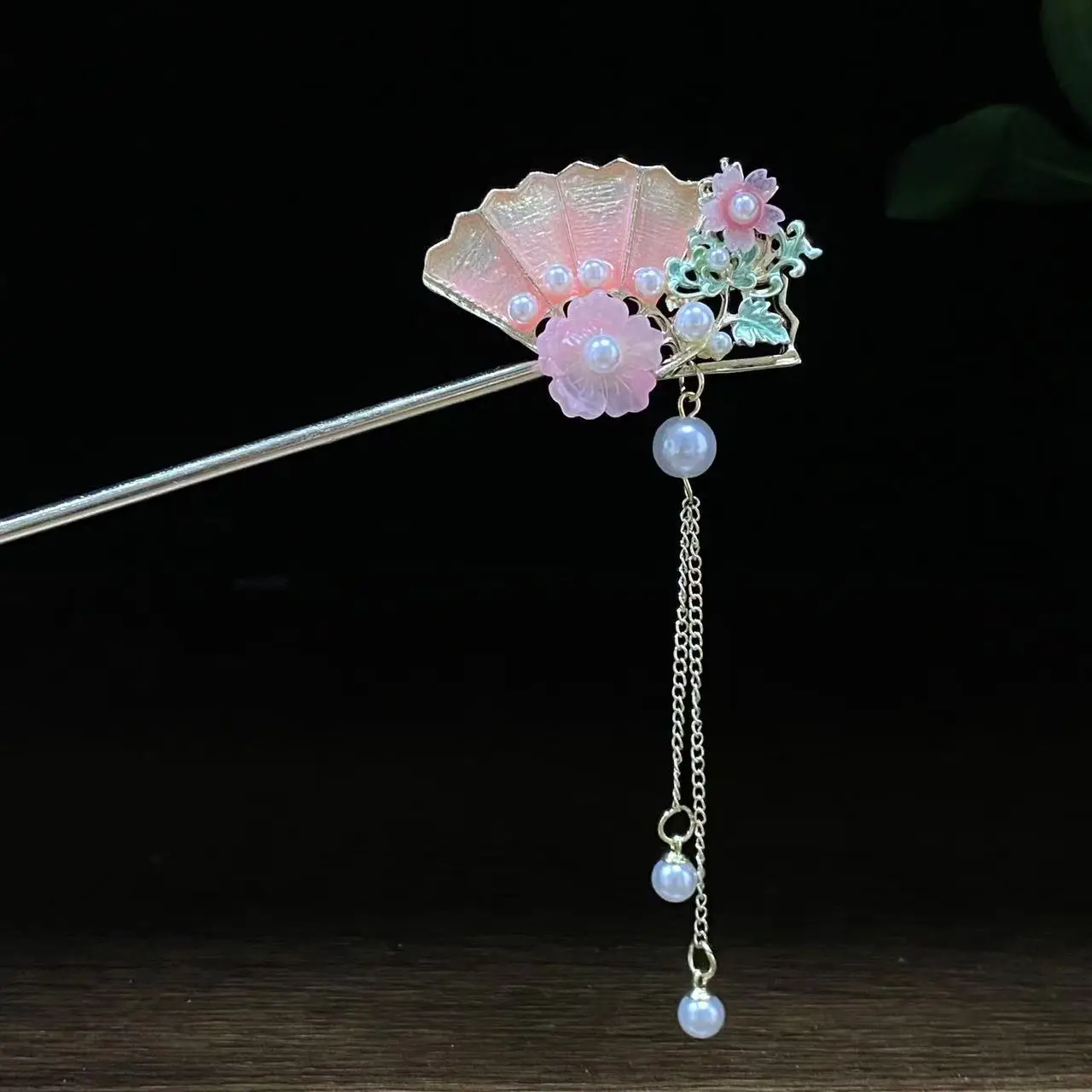 Antique Star Hanfu Hairpin with Pearl Drop - Image 61