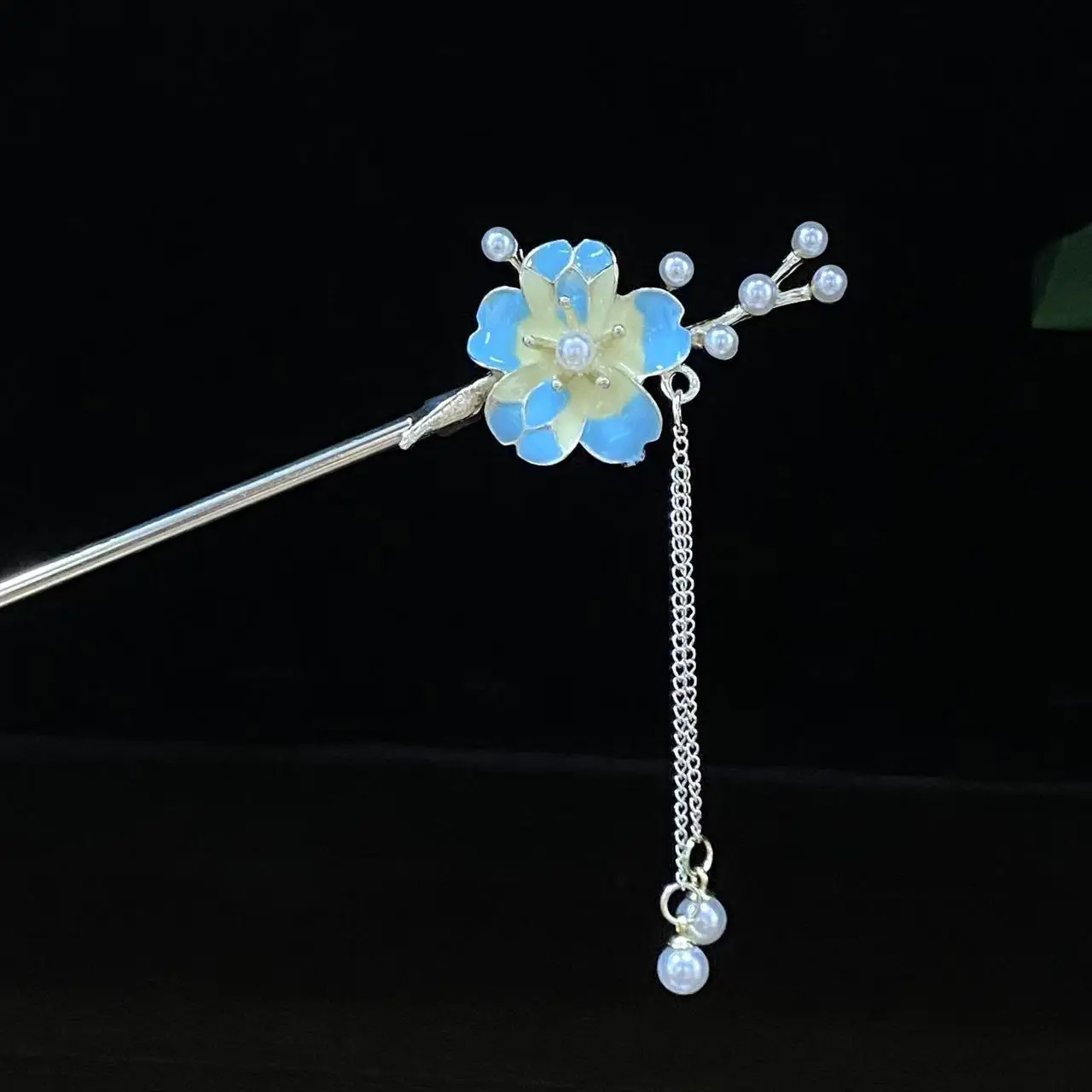 Antique Star Hanfu Hairpin with Pearl Drop - Image 64