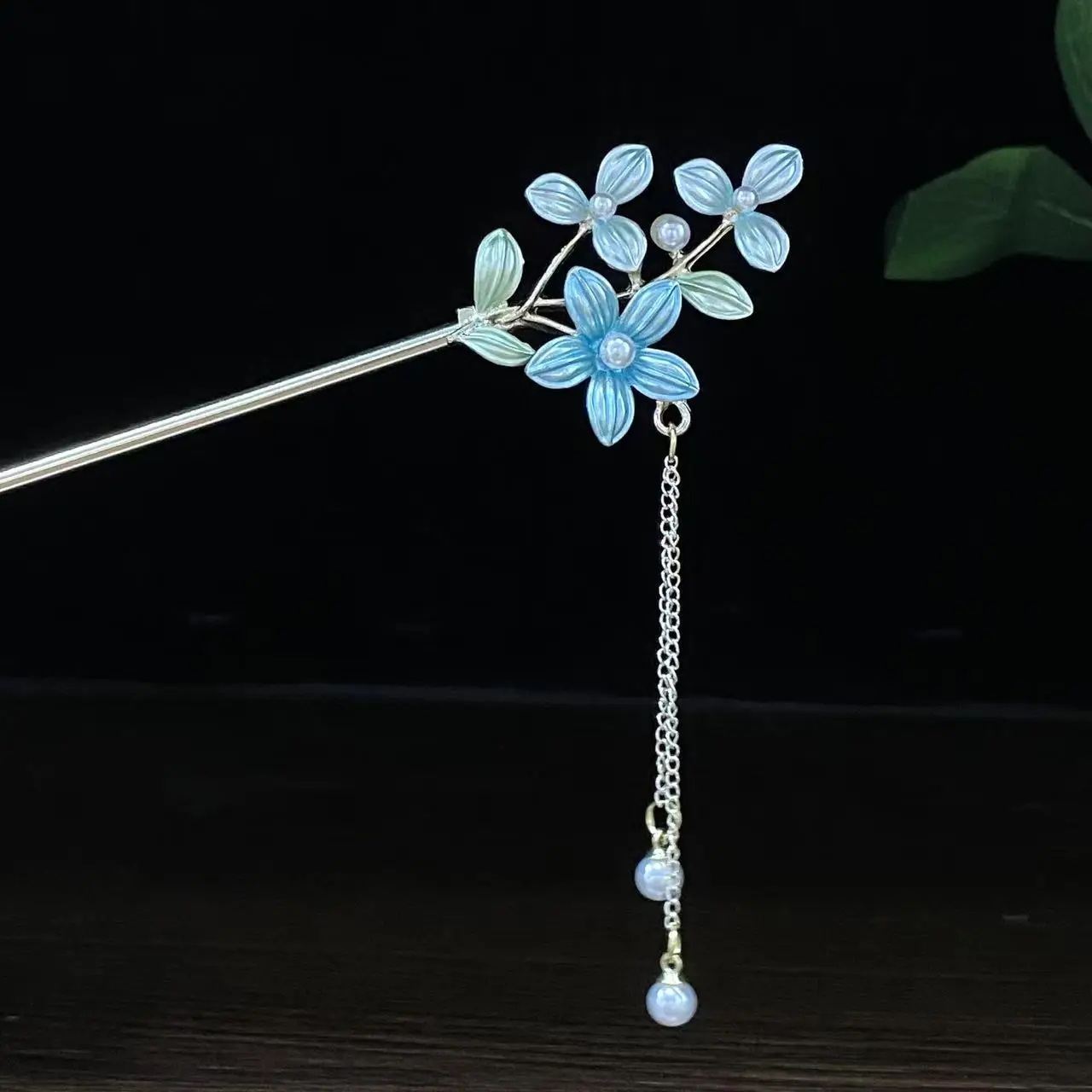 Antique Star Hanfu Hairpin with Pearl Drop - Image 66
