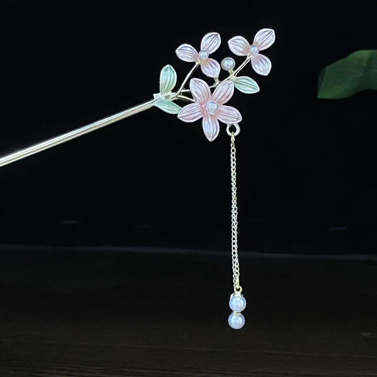 Antique Star Hanfu Hairpin with Pearl Drop - Image 67