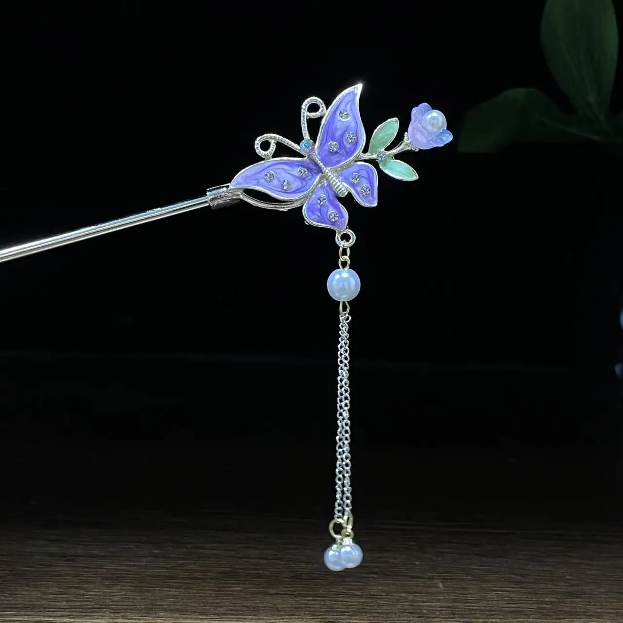 Antique Star Hanfu Hairpin with Pearl Drop - Image 68