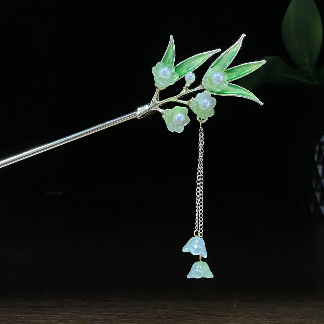 Antique Star Hanfu Hairpin with Pearl Drop - Image 70