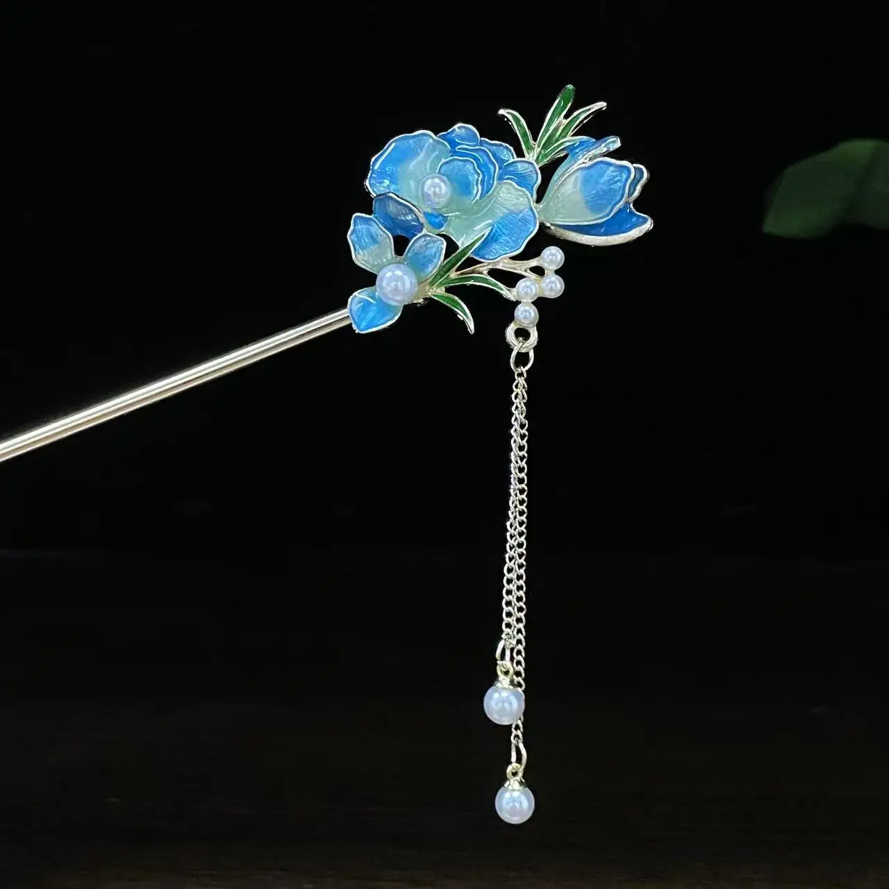 Antique Star Hanfu Hairpin with Pearl Drop - Image 75
