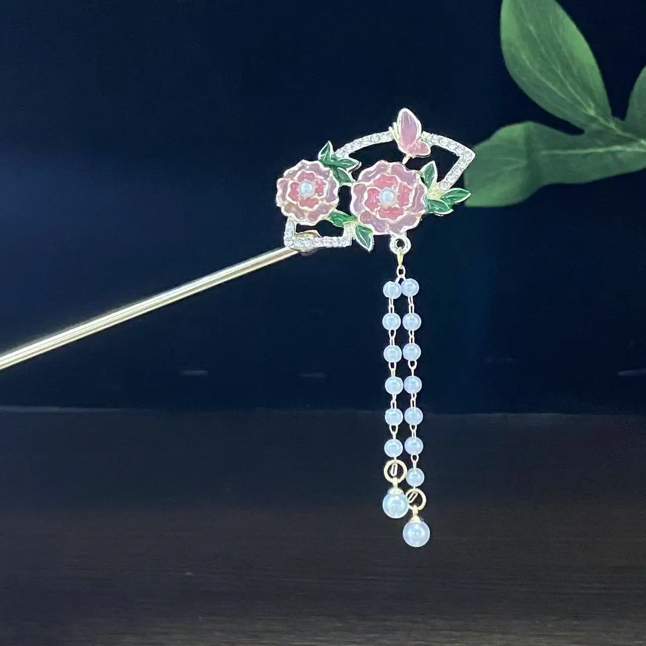 Antique Star Hanfu Hairpin with Pearl Drop - Image 76