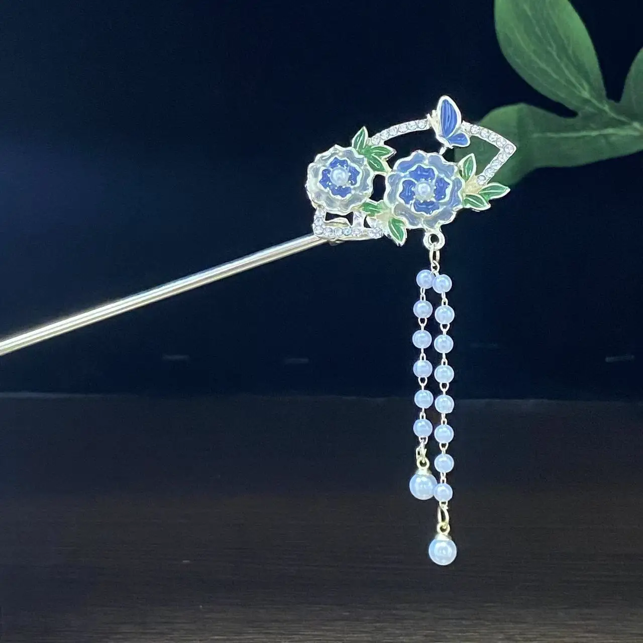 Antique Star Hanfu Hairpin with Pearl Drop - Image 77