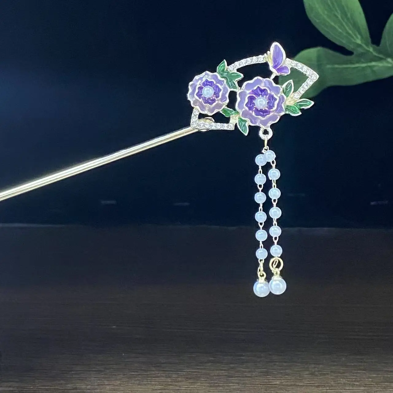 Antique Star Hanfu Hairpin with Pearl Drop - Image 78