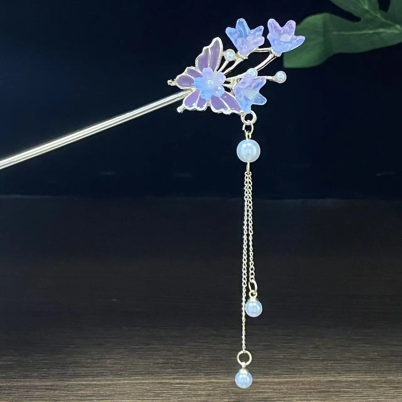 Antique Star Hanfu Hairpin with Pearl Drop - Image 80
