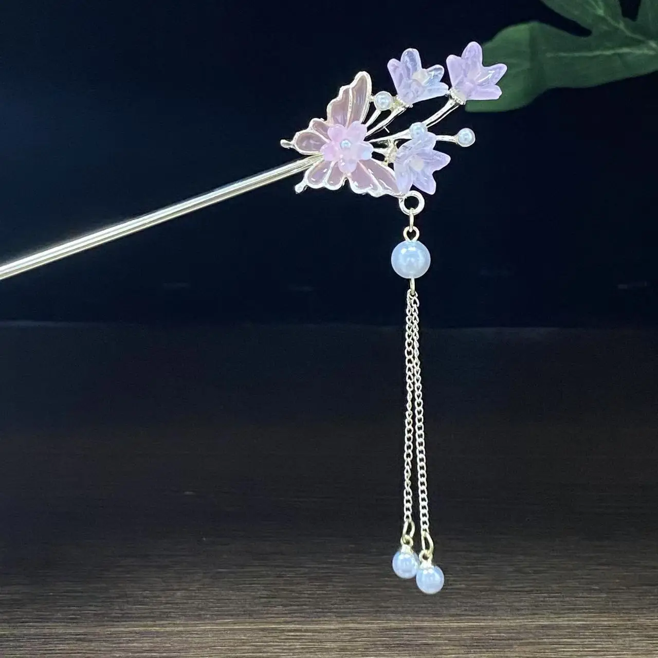 Antique Star Hanfu Hairpin with Pearl Drop - Image 81