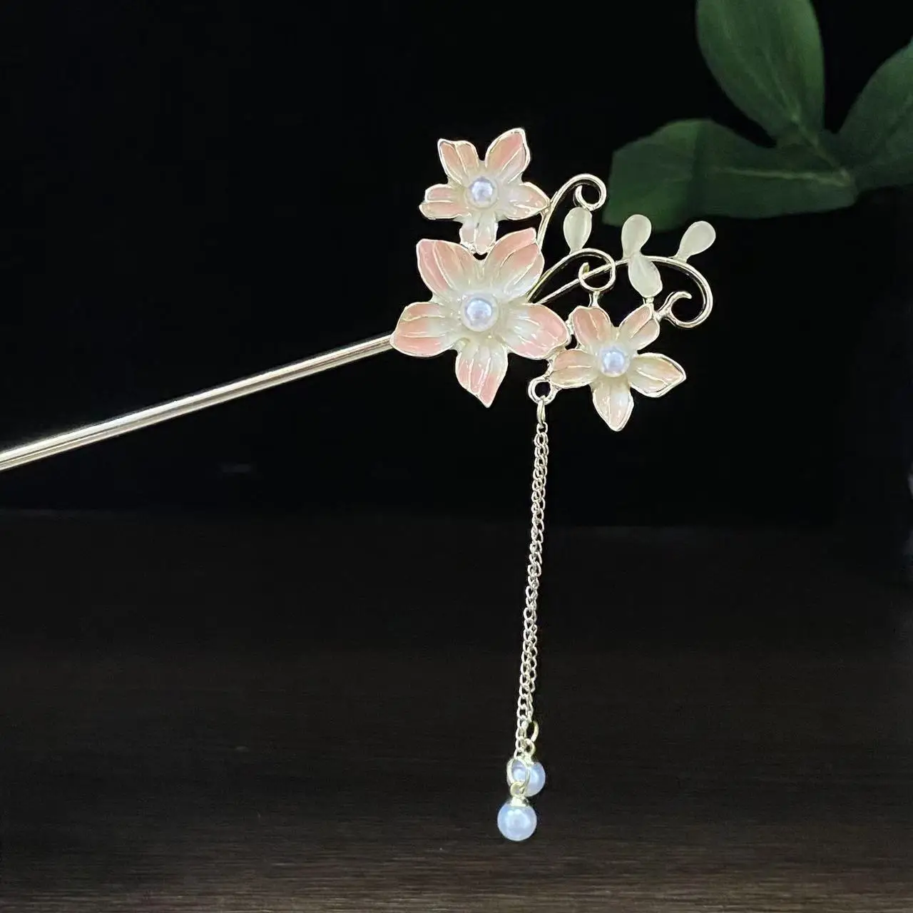 Antique Star Hanfu Hairpin with Pearl Drop - Image 84