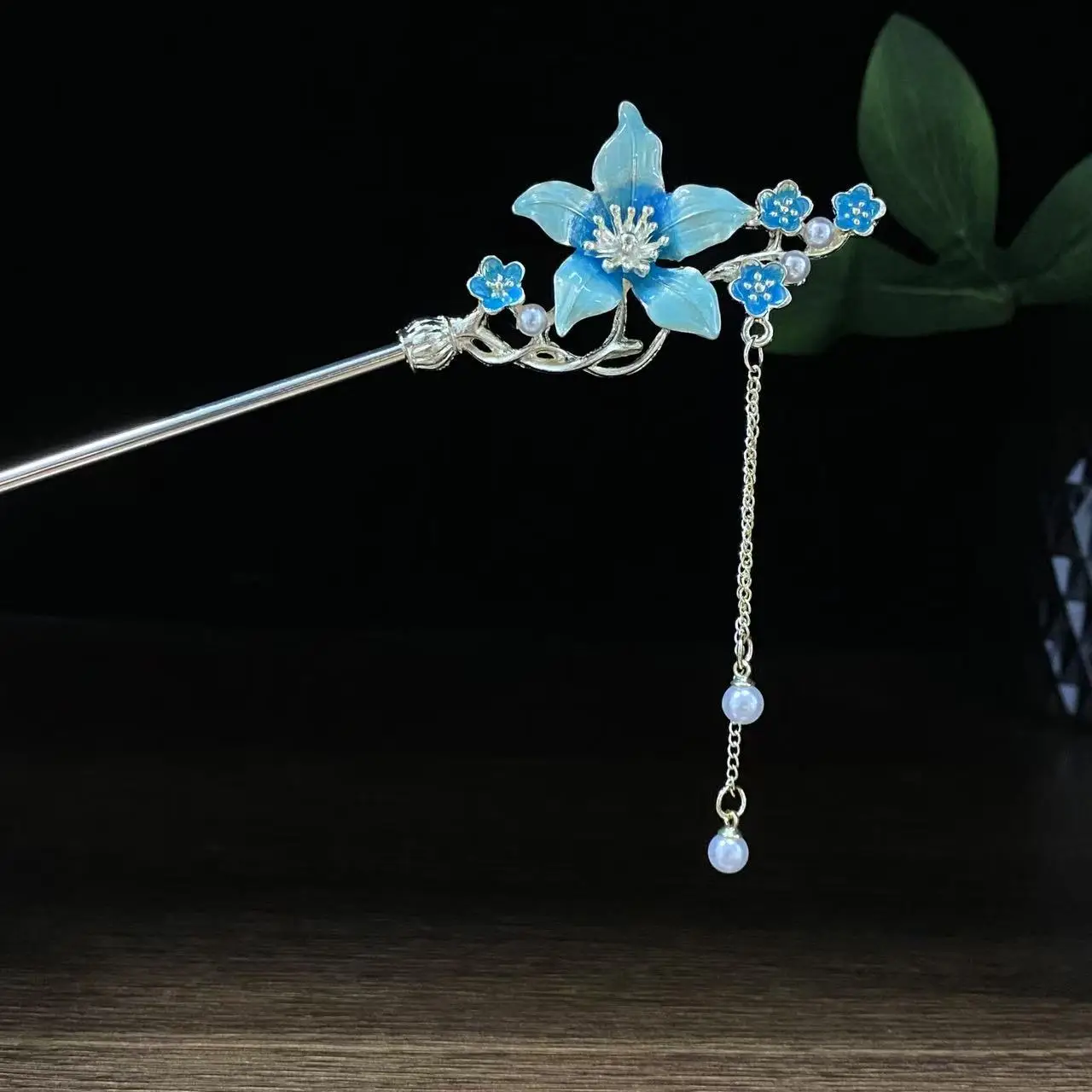 Antique Star Hanfu Hairpin with Pearl Drop - Image 88