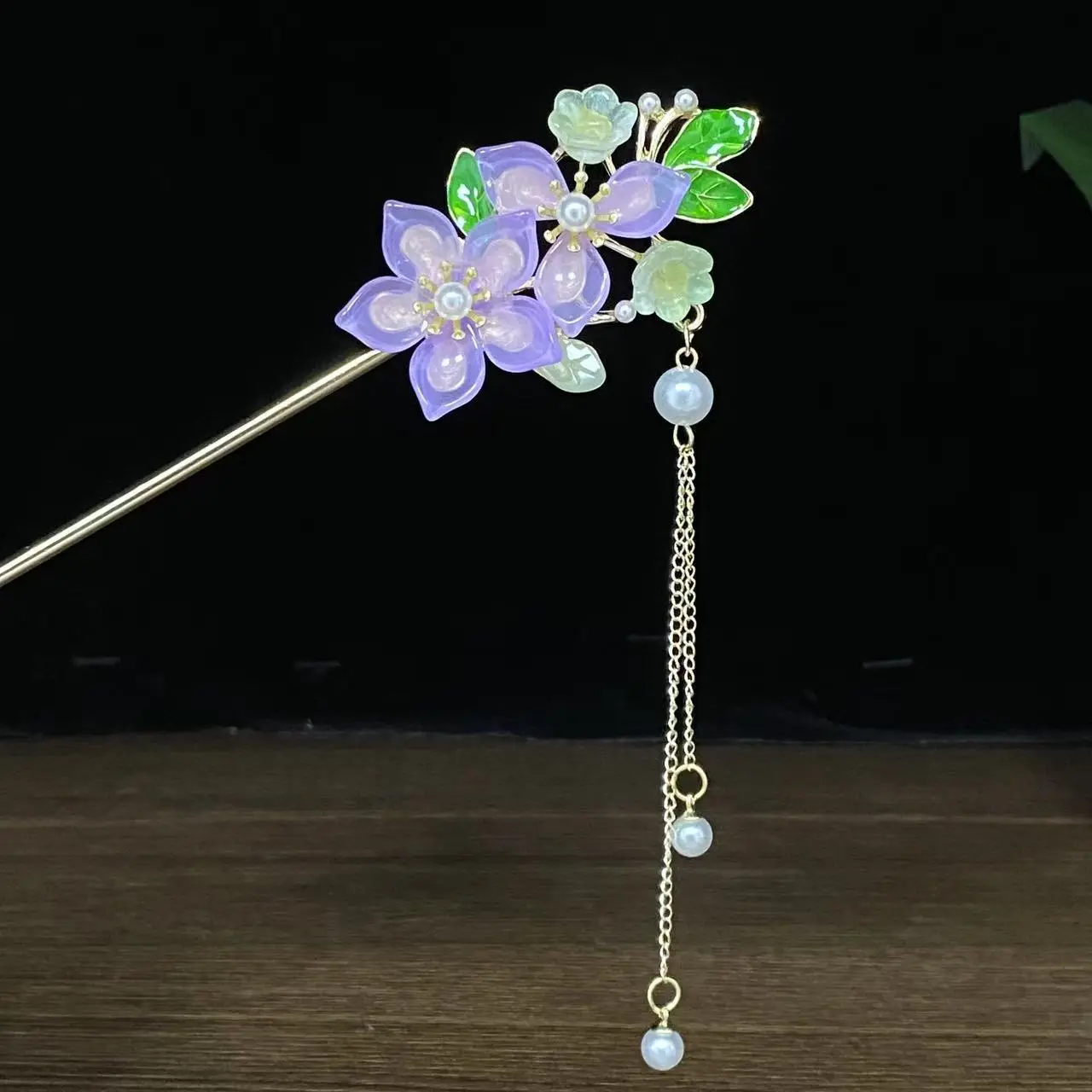 Antique Star Hanfu Hairpin with Pearl Drop - Image 91