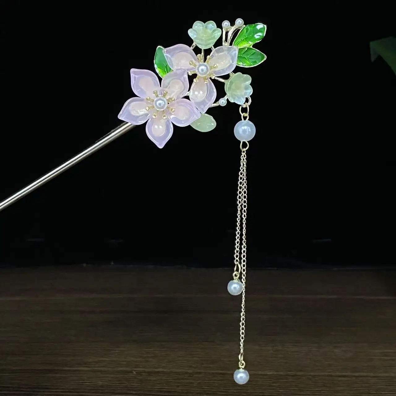 Antique Star Hanfu Hairpin with Pearl Drop - Image 92