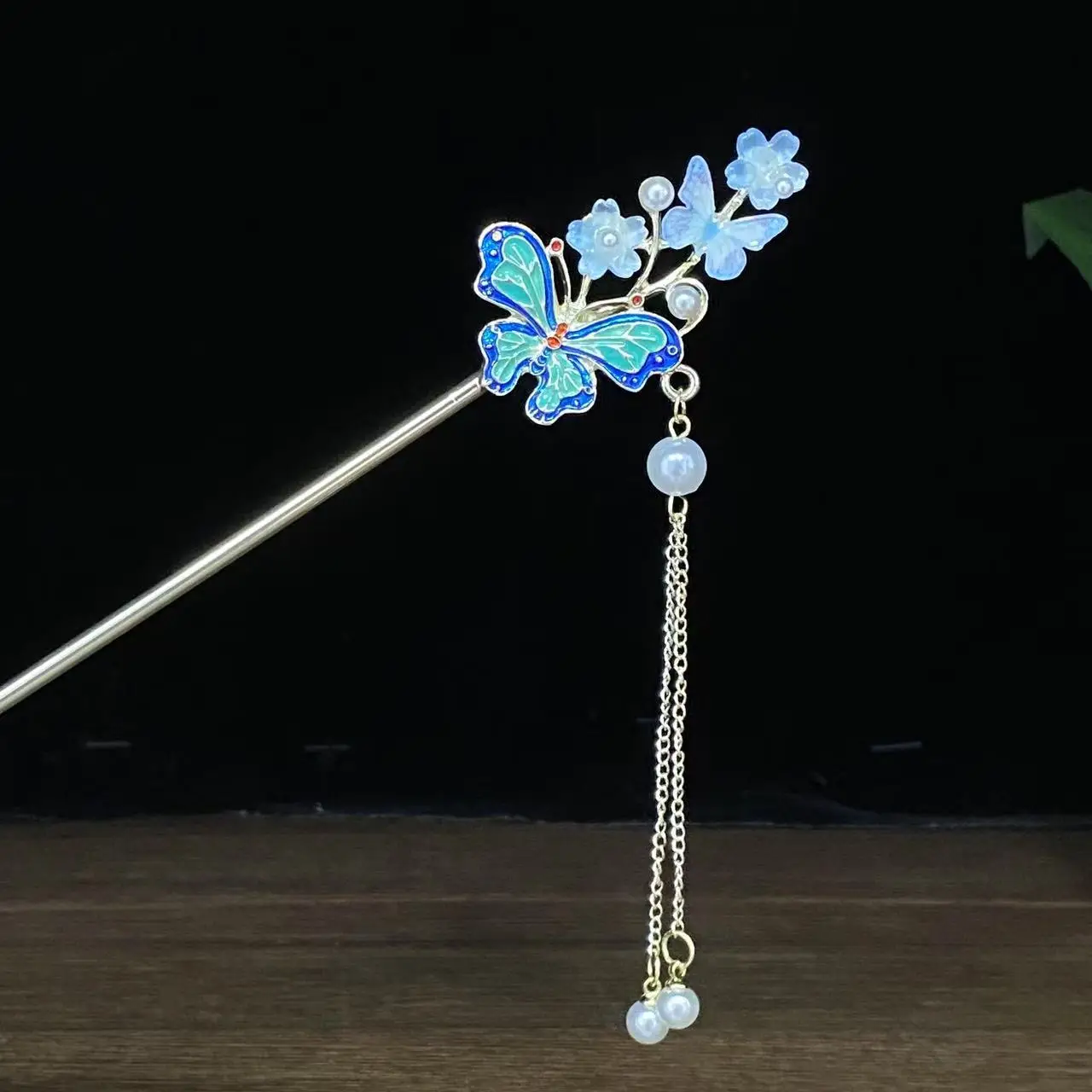 Antique Star Hanfu Hairpin with Pearl Drop - Image 94