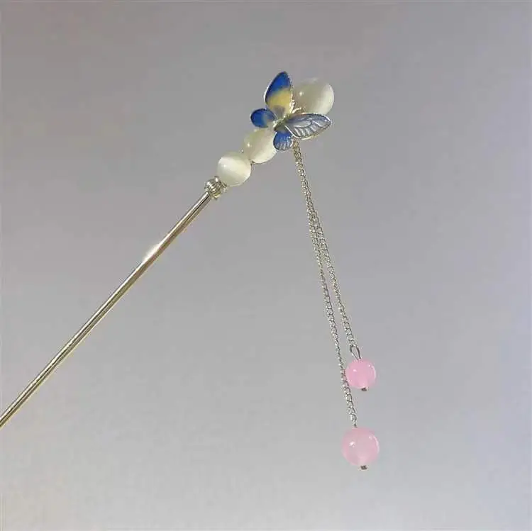 Antique Star Hanfu Hairpin with Pearl Drop - Image 137