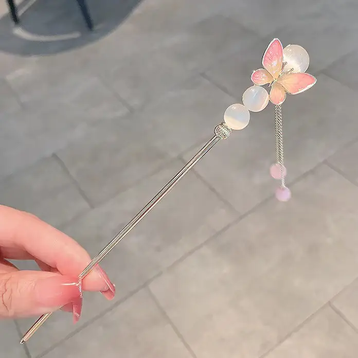 Antique Star Hanfu Hairpin with Pearl Drop - Image 138