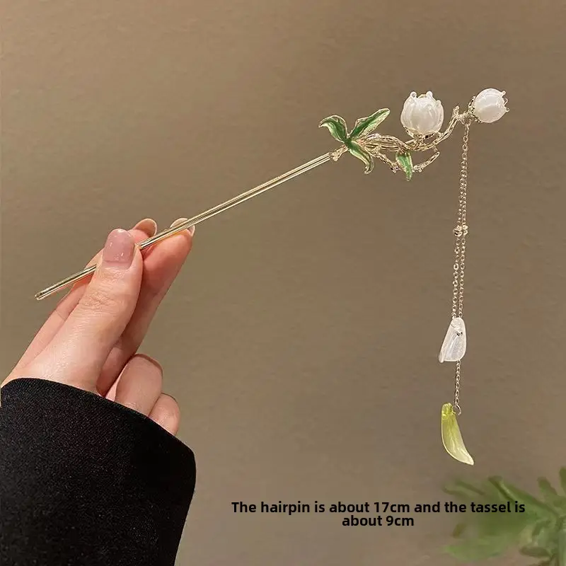 Antique Star Hanfu Hairpin with Pearl Drop - Image 143