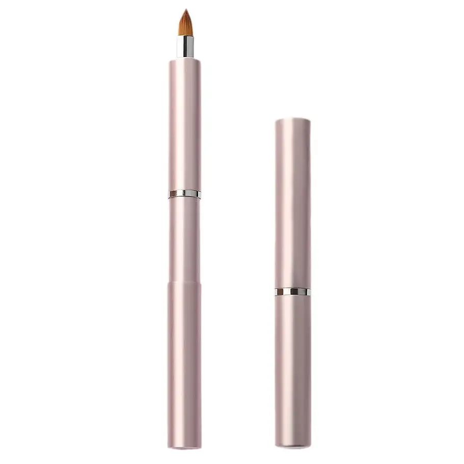 Cross-border Aluminum Double Lip Brush Makeup Artist