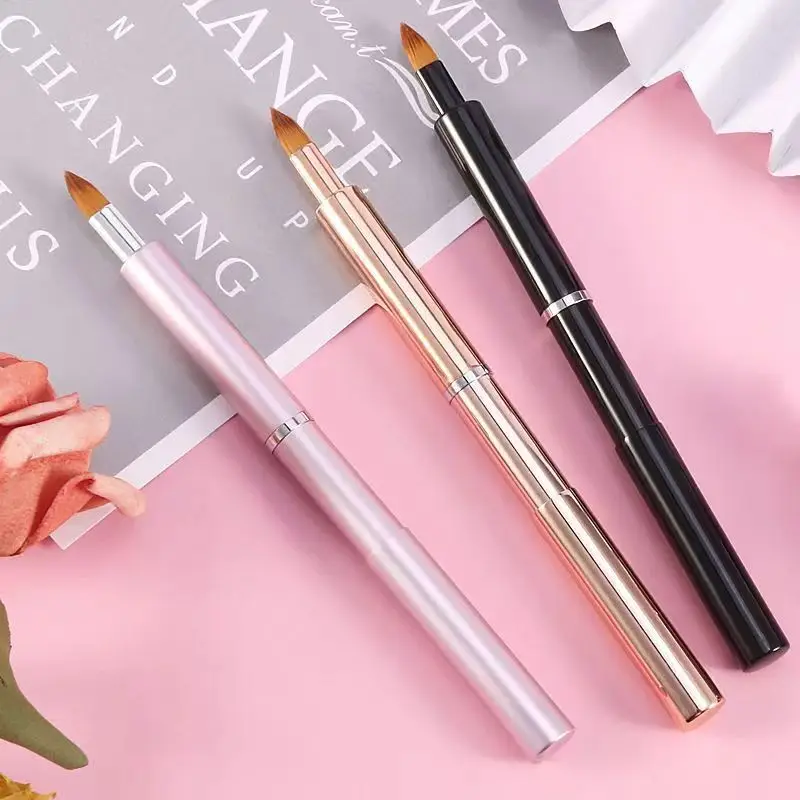 Cross-border Aluminum Double Lip Brush Makeup Artist — feature 2