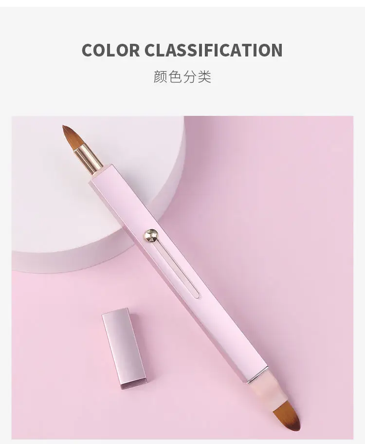 Cross-border Aluminum Double Lip Brush Makeup Artist — feature 20