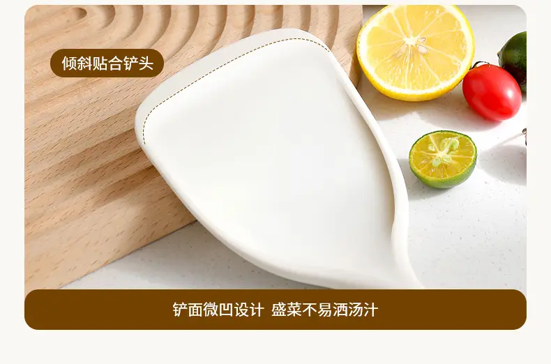 FaSoLa Household Nylon High Temperature Resistant Silicone Non-Stick Pot Shovel Soup Spoon Set Kitchen Household Cooking Tools — feature 8