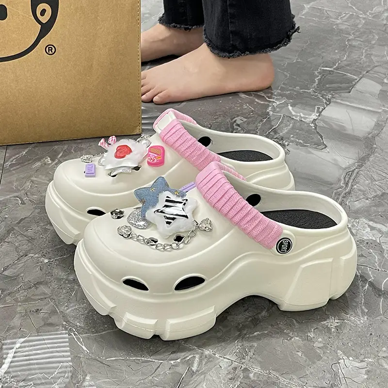 Nanbo Wan White EVA Heel Slippers Summer - Image 8