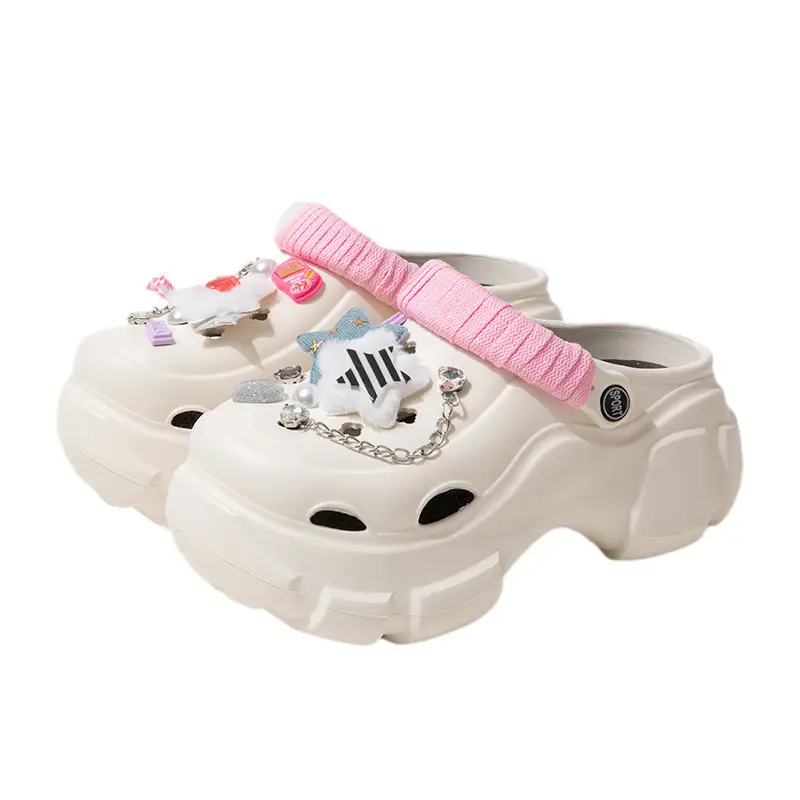 Nanbo Wan White EVA Heel Slippers Summer - Image 9