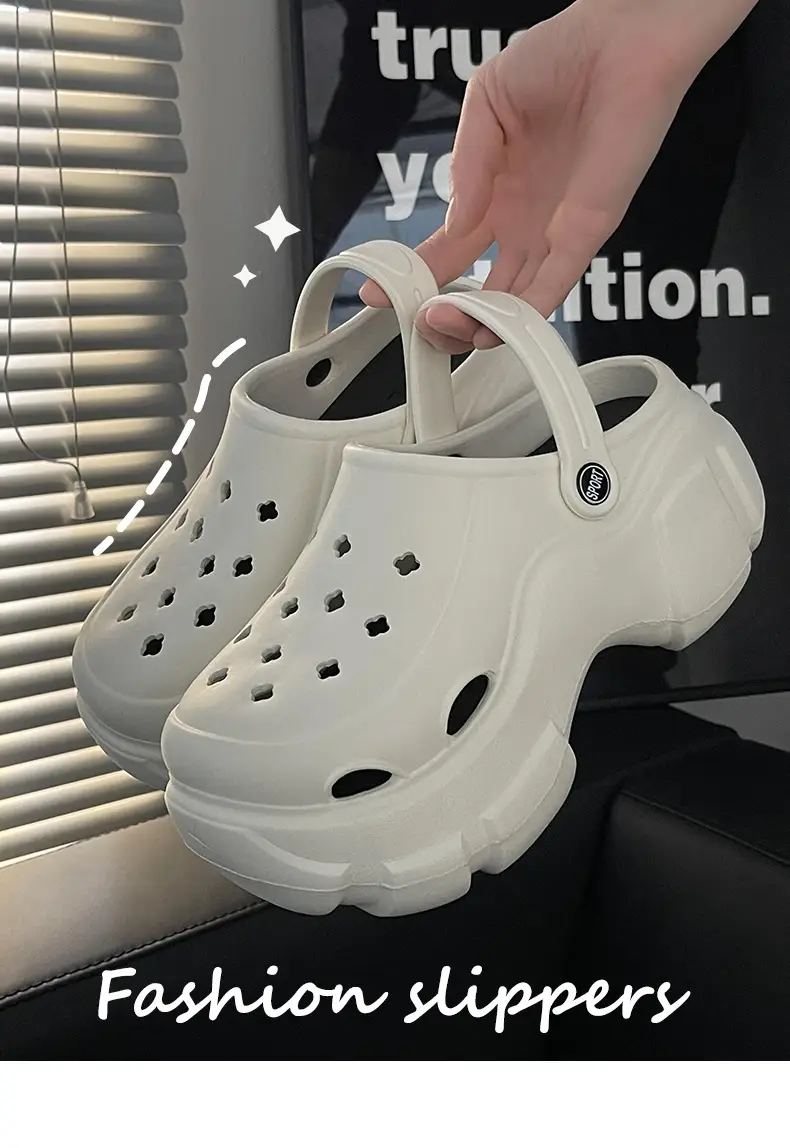Nanbo Wan White EVA Heel Slippers Summer — feature 1