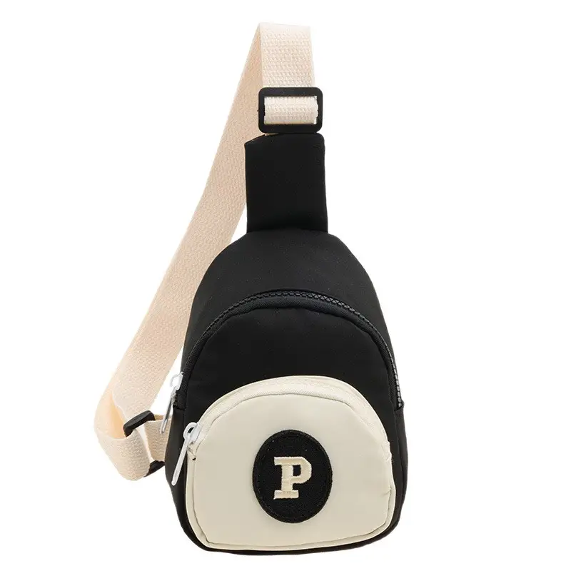 Kids Coin Purse Black White Letters Crossbody Bag - Image 18