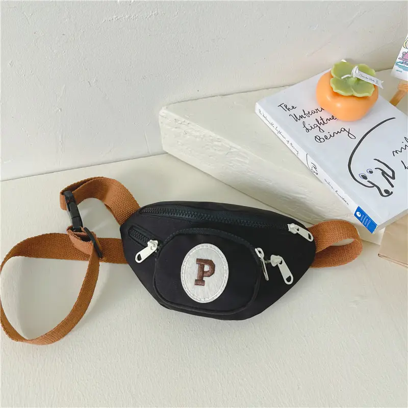 Kids Coin Purse Black White Letters Crossbody Bag - Image 13