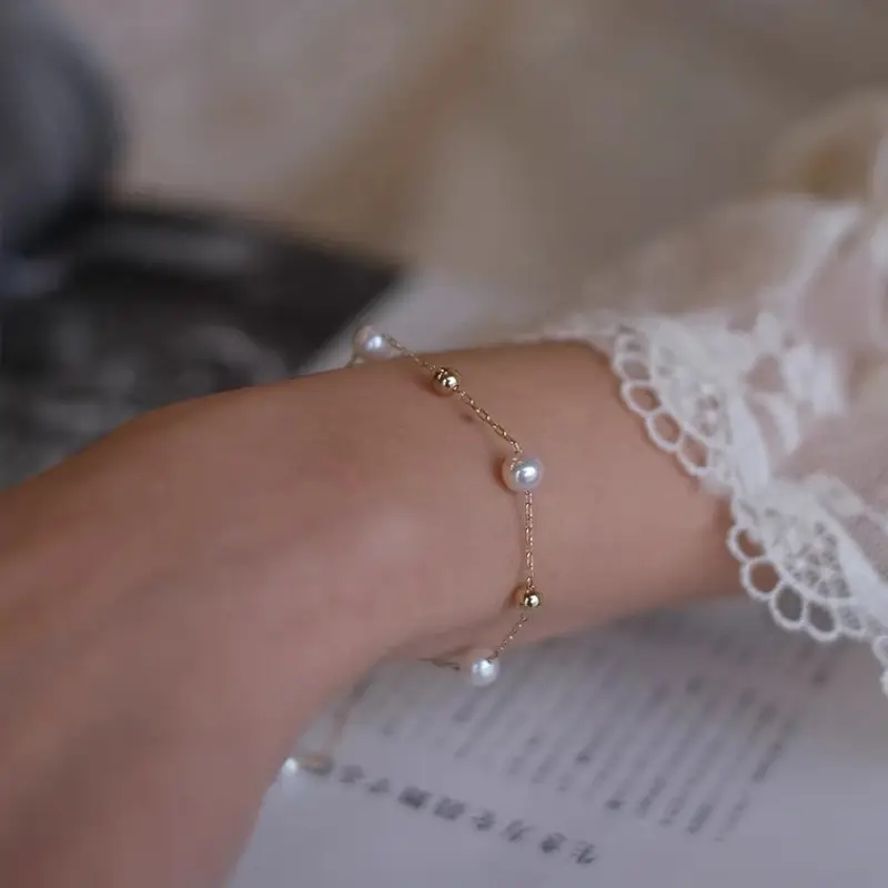 Freshwater Pearl Gypsophila Bracelet for Women - Image 4