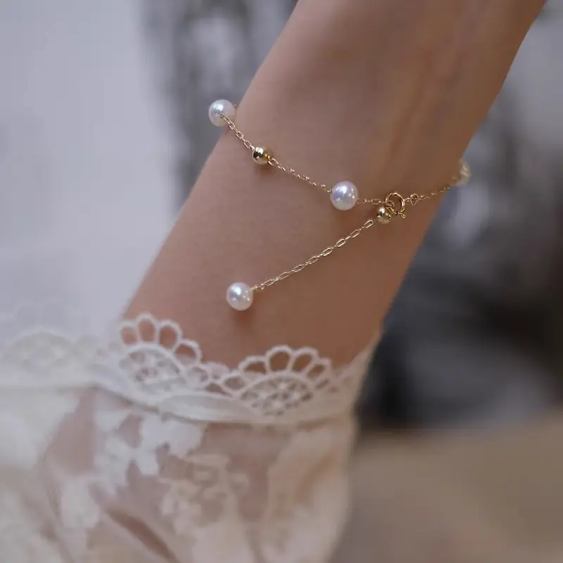Freshwater Pearl Gypsophila Bracelet for Women - Image 5