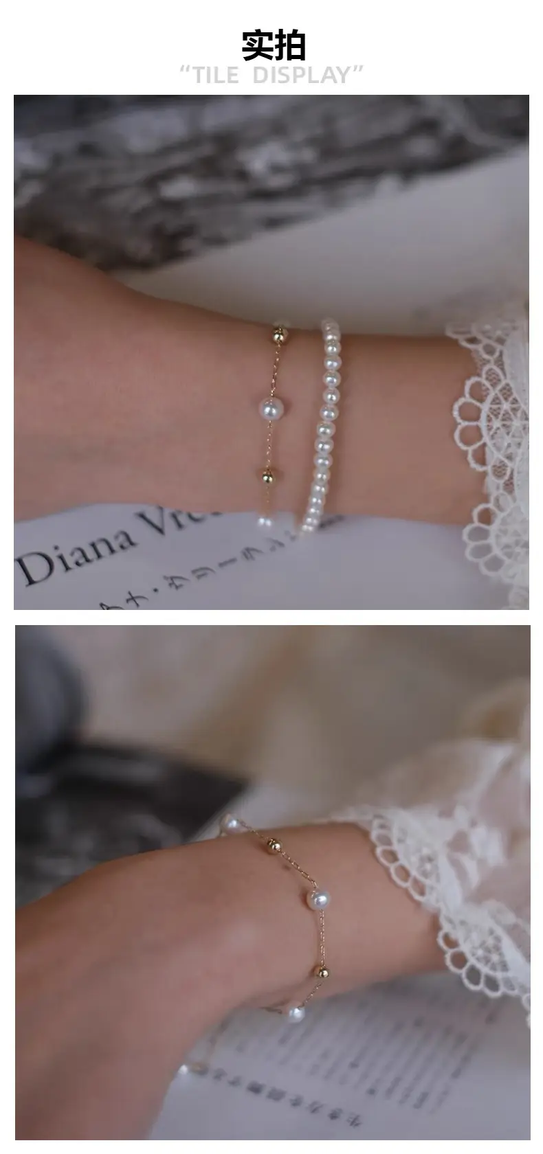 Freshwater Pearl Gypsophila Bracelet for Women — feature 4