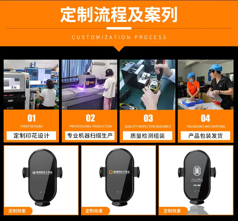 66W Car Phone Holder 360 Rotating Black — feature 12