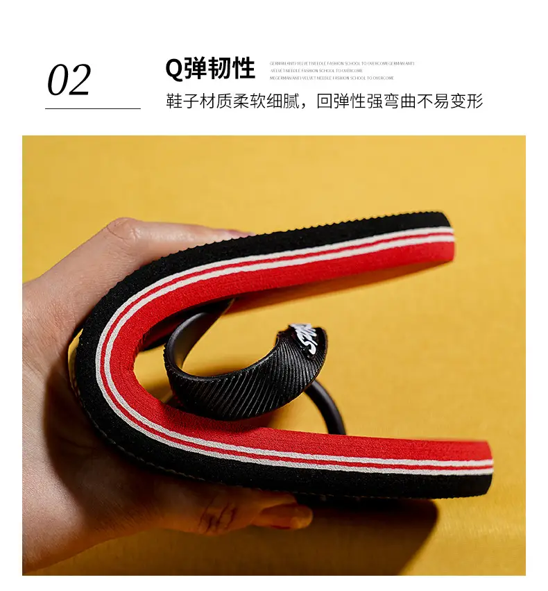 Men Red Rubber Flip Flops Summer Wear — feature 4