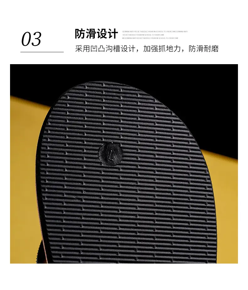 Men Red Rubber Flip Flops Summer Wear — feature 5