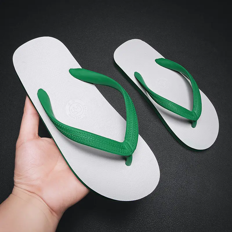 Cool Road Summer Men's Red Slip-On Flip Flops